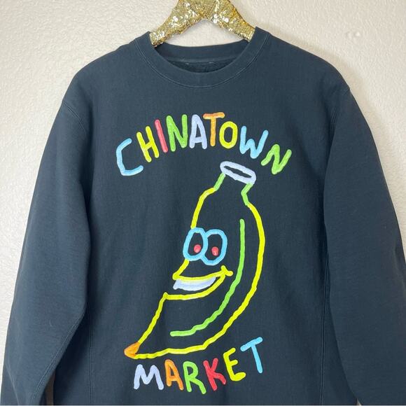 Market • Chinatown Market Men’s Banana Graphic Sweatshirt - Picture 4 of 10